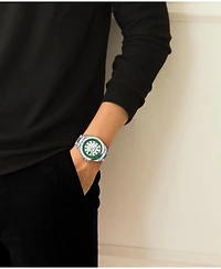 Lacoste Men's Capbreton Silver Tone Stainless Steel Bracelet Watch, 43mm