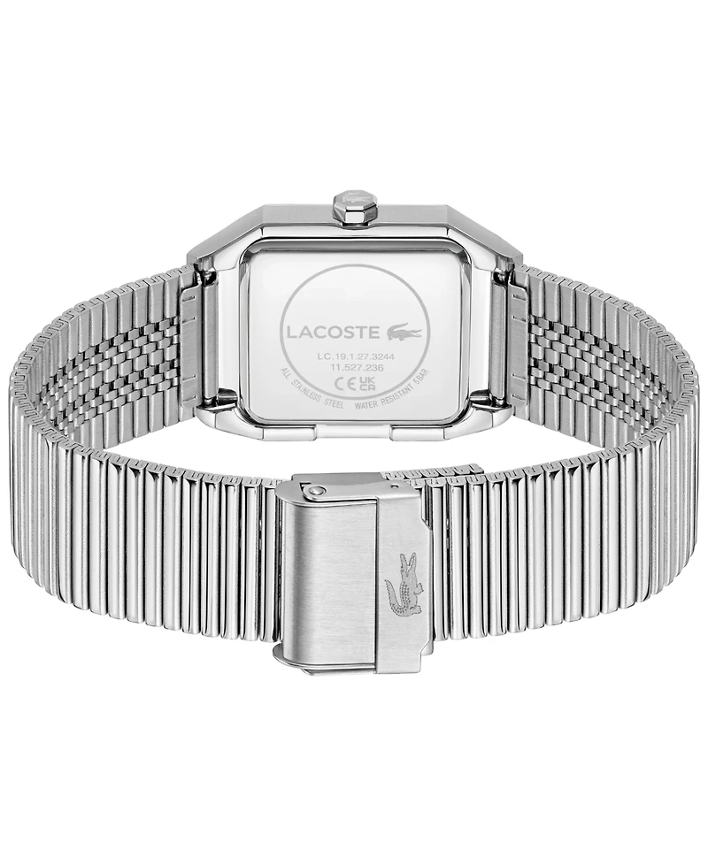 Lacoste Men's Rene Silver Tone Stainless Steel Mesh Bracelet Watch