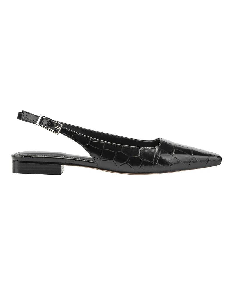 Marc Fisher Women's Gelli Square Toe Slingback Dress Flats