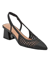 Marc Fisher Women's Latiya Woven Slingback Dress Pumps