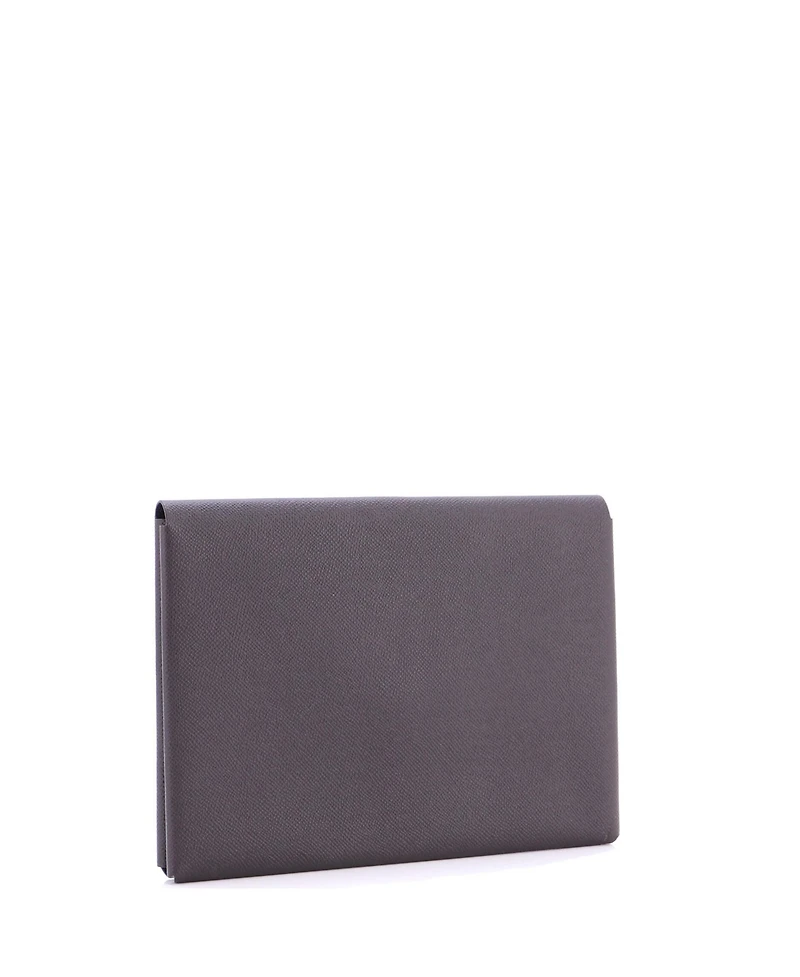 Pre-Owned HERMES Gm Calvi Pouch Epsom