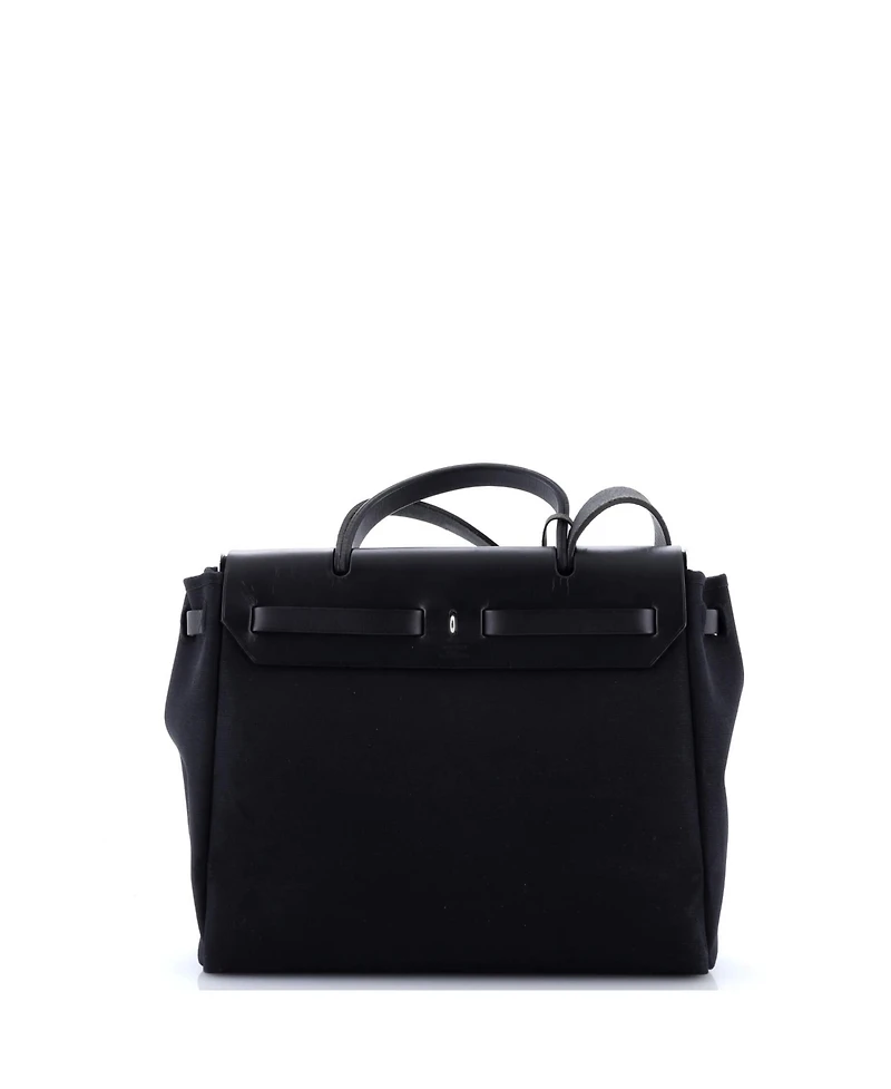 Pre-Owned Hermes Pm Herbag Toile and Leather