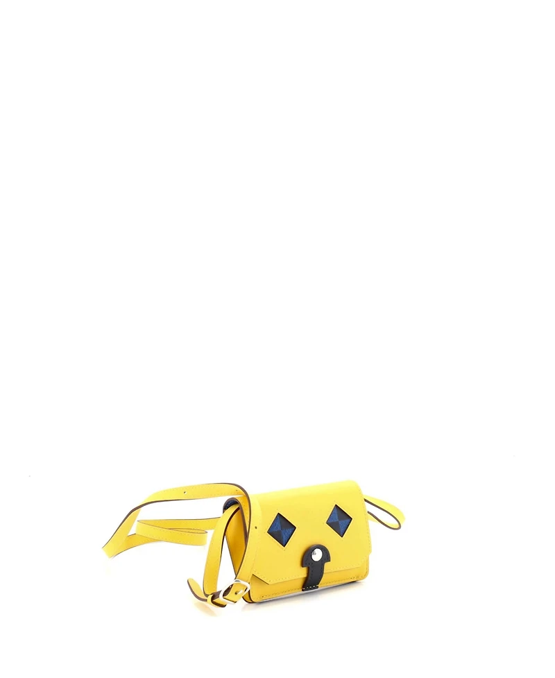 Pre-Owned Hermes Chien Card Holder with Strap Swift and Chevre Mysore