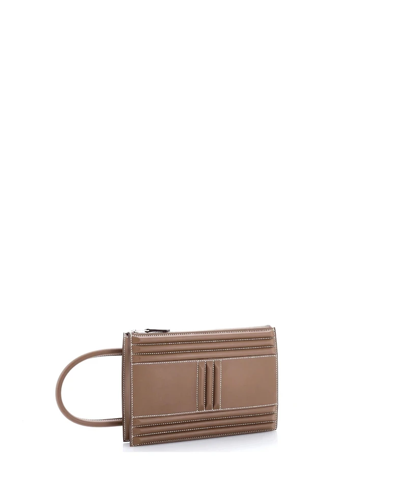 Pre-Owned Hermes Cadenas Pouch Tadelakt