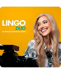 Movo Lingo-Duo Wireless Lavalier Mic System for Dslr Cameras and Smartphones