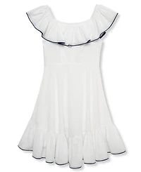 H by Habitual Girls' 7-16 High-Low Ruffle Dress