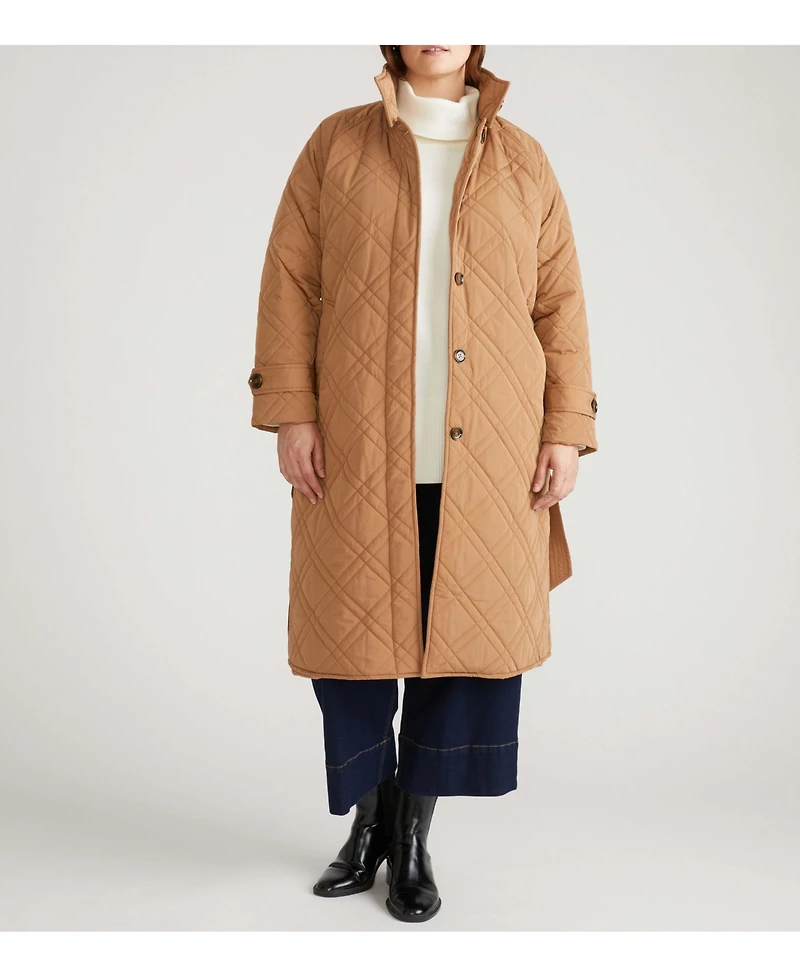 Universal Standard Plus Nehra Quilted Coat