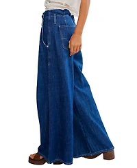 Free People Juniors' Forager Super Wide-Leg Jeans