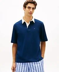 Tommy Hilfiger Men's Flag Rugby Polo Shirt, Regular and Big & Tall