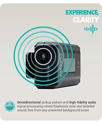 Movo Wmx-2 Wireless Lavalier Microphone System with Charging Case for Cameras