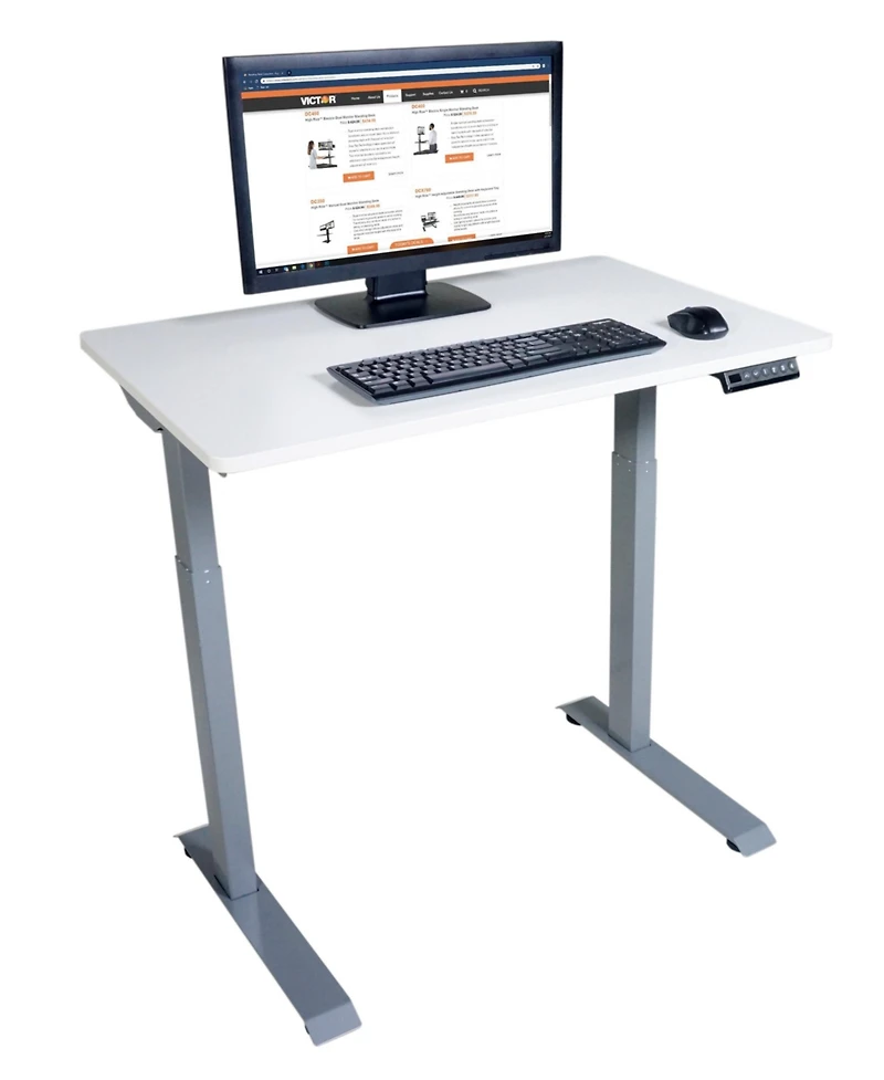 Victor High Rise Height Adjustable Electric Full Standing Desk