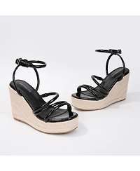 Berness Women's Rivka Strappy Espadrille Wedge Sandals