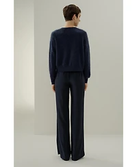 Lilysilk Women's Ultra-Soft Brushed Cashmere Cardigan