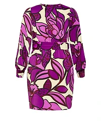 City Chic Plus Amalia Print Dress
