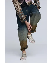 Desigual Men's Denim pants with cuffed hem