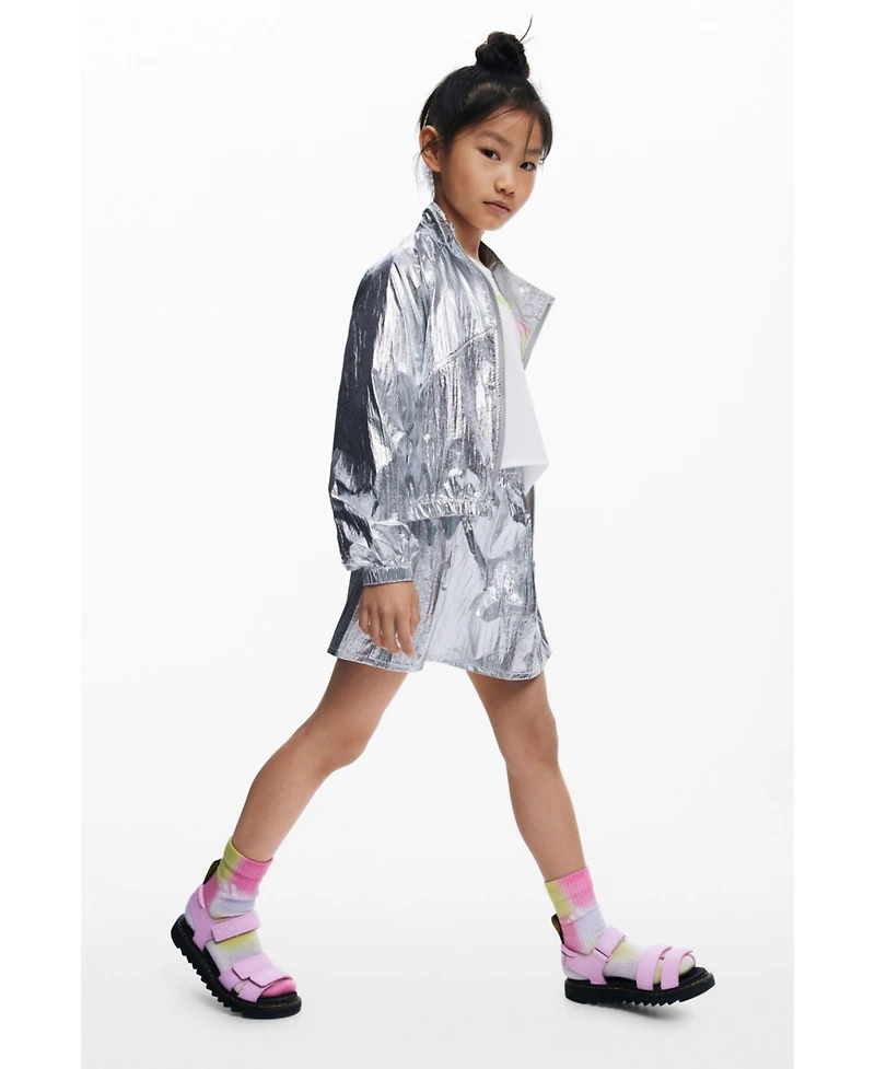 Desigual Girls Girls's Reversible silver jacket