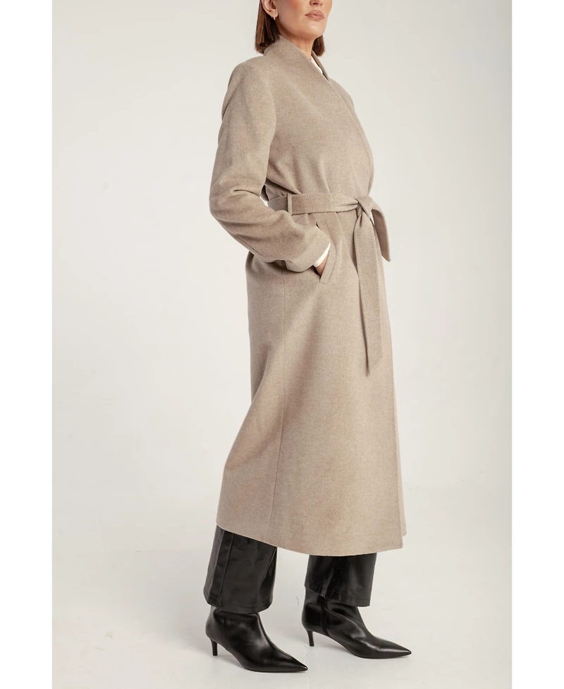 1982 Women's Cashmere Belted Long Coat