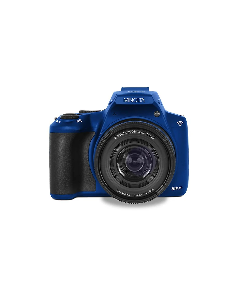 Minolta Minolta MNB10Z 64 Mp / 4K Ultra Hd Bridge Camera w/10x Optical Zoom (Blue)