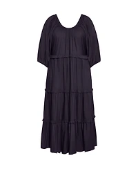 City Chic Women's Heather Tier Dress