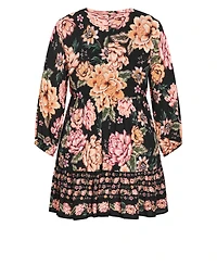 City Chic Women's Devine Mini Border Dress