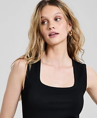 And Now This Women's Ribbed Seamless Square-Neck Tank Top, Created for Macy's