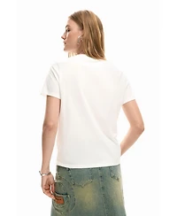 Desigual Women's Logo face t-shirt