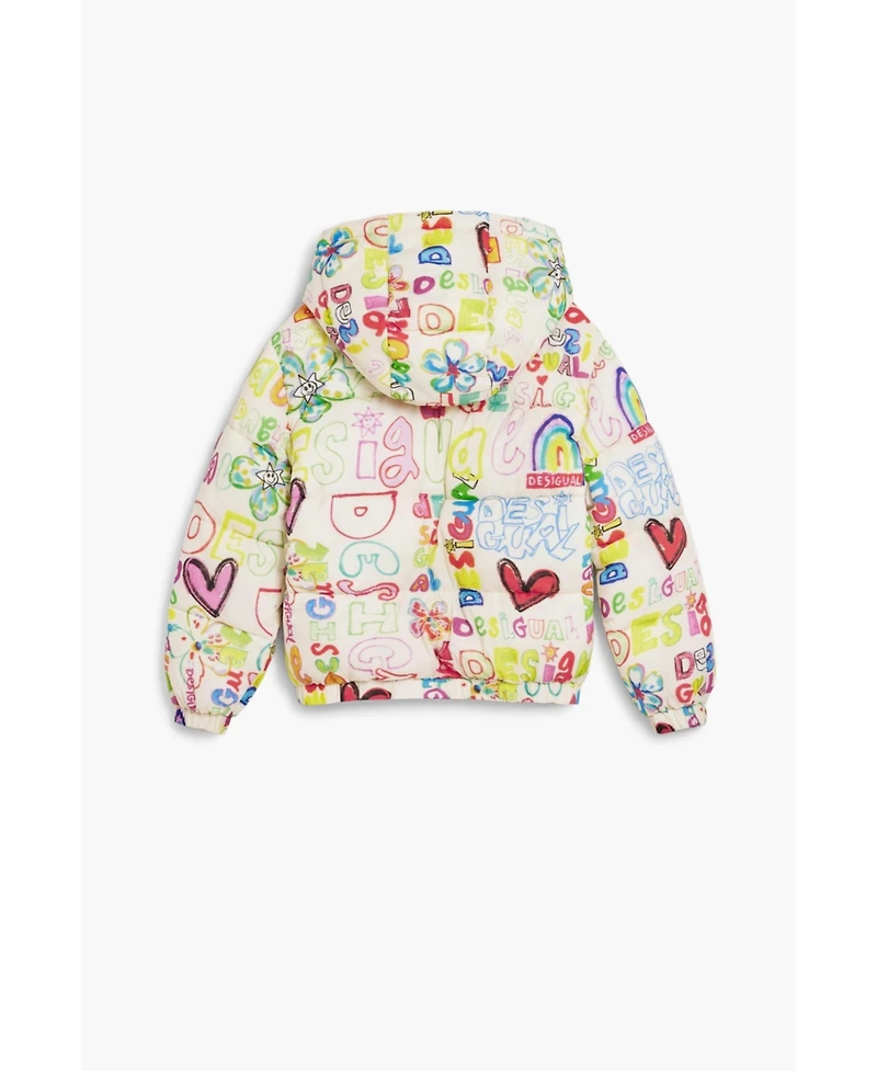 Desigual Girls Girls's Quilted jacket lettering