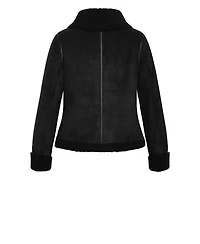 City Chic Plus Sherpa Hunter Jacket