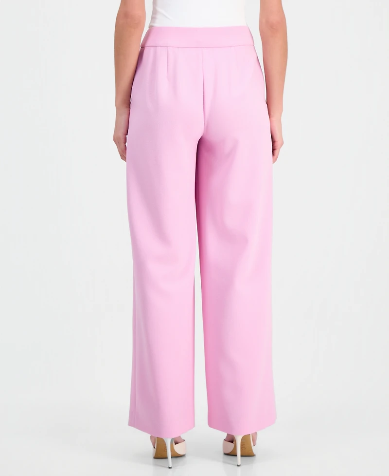 Tahari Asl Women's Mid-Rise Wide Leg Pants