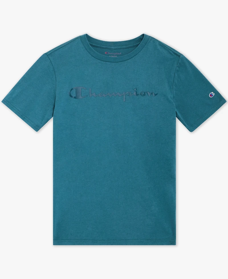 Champion Boys' 8-20 Silicone Logo Crewneck T-Shirt