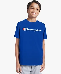 Champion Boys' 8-20 Crewneck Signature T-Shirt