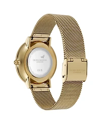 Olivia Burton Women's Celestial Nova Gold Tone Stainless Steel Mesh Bracelet Watch, 35mm