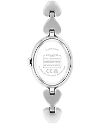 Coach Women's Sammy Silver Tone Stainless Steel With Crystals Bracelet Watch, 22.5mm