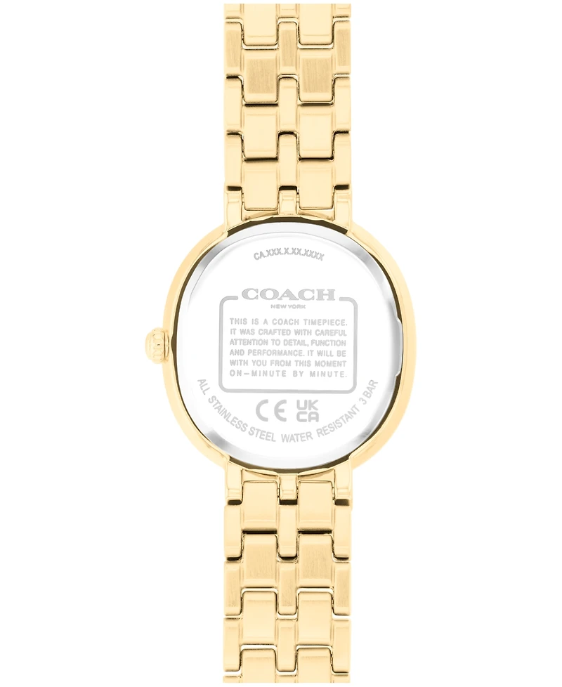 Coach Women's Harlow Gold Tone Stainless Steel Bracelet Watch, 23.8mm