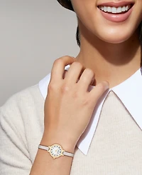 Coach Women's Iris Chalk Leather Strap Watch, 22.5mm