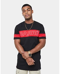 Carre Men's Panneau Short Sleeve T-Shirt Black/Red