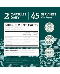 Nobi Nutrition Potassium Magnesium Capsules, 90ct