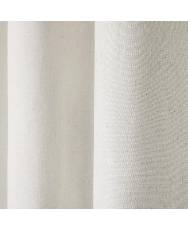 Town & Country Basics Set of 2 Selena Solid Linen Texture Room Darkening