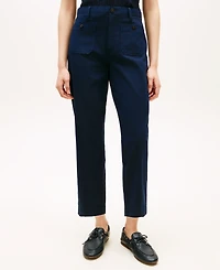 Tommy Hilfiger Women's Twill Patch Pocket Chinos Pants