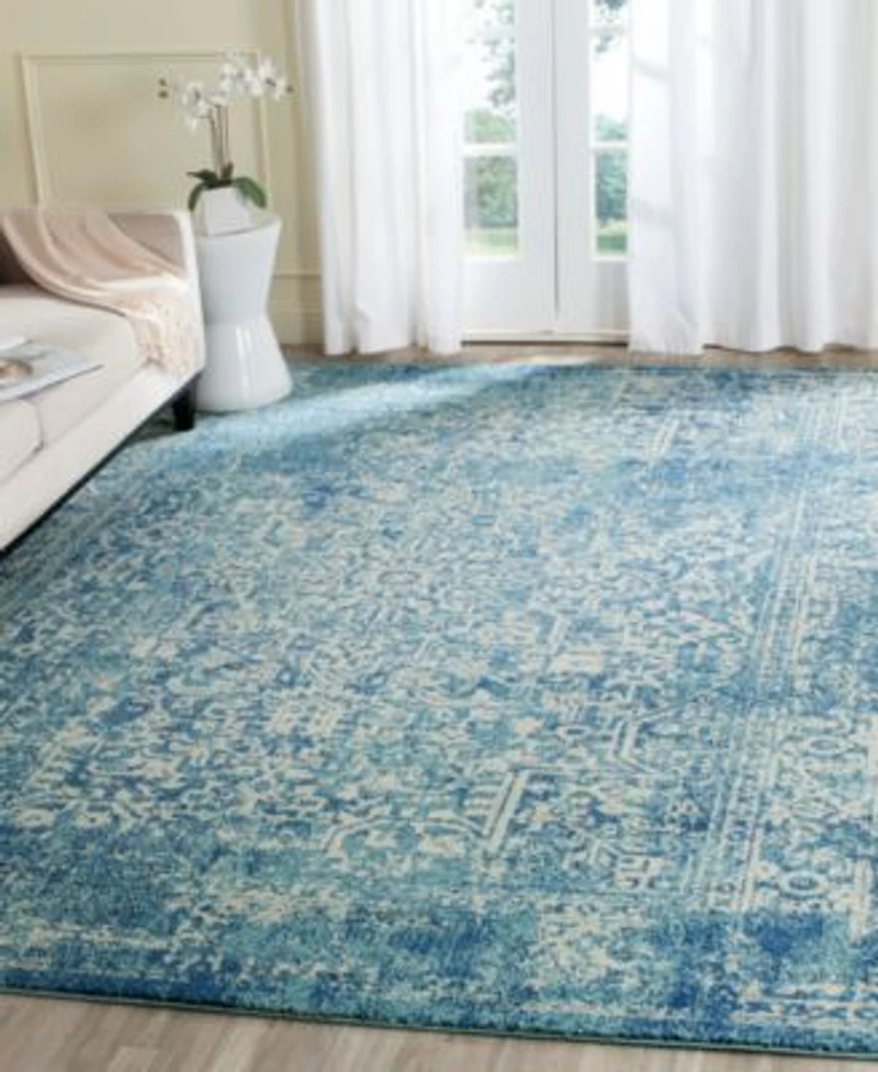 Safavieh Evoke Evk256c Blue Ivory Area Rugs