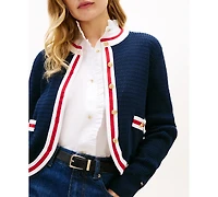 Tommy Hilfiger Women's Crewneck Cardigan Sweater