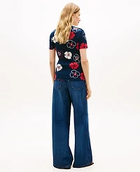 Tommy Hilfiger Women's Ribbed Boxy Crewneck T-Shirt