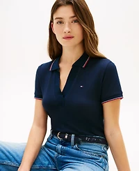 Tommy Hilfiger Women's Classic Pique Short-Sleeve Polo T-Shirt