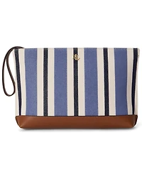 Lauren Ralph Striped Large Pouch Wallet