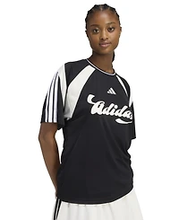 adidas Women's Knitted Short-Sleeve T-Shirt