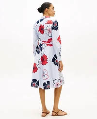 Tommy Hilfiger Women's Classic Poplin Long-Sleeve Shirt Dress