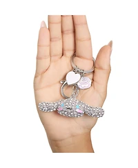 Hello Kitty Sanrio Cinnamoroll Crystal Keychain with Candy & Heart Charms