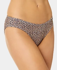 California Waves Women's Solid Low-Rise Swim Bottoms