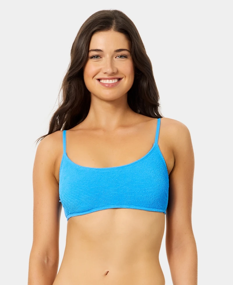 California Waves Women's Solid Scoop Neck Swim Bralette