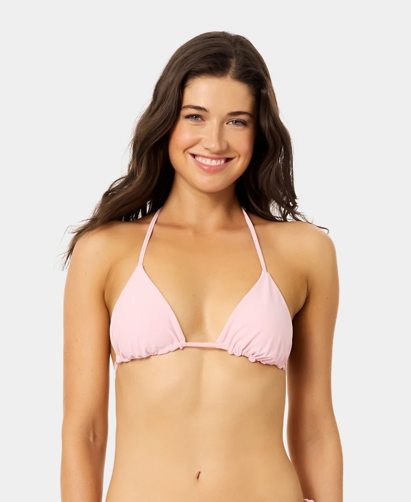 California Waves Women's Ditsy Wide Rib Reversible Triangle Swim Top